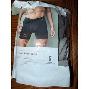 Goodfellow & Co Mens Classic Boxer Briefs 4 Pack Multicolor Soft Stretch Size M